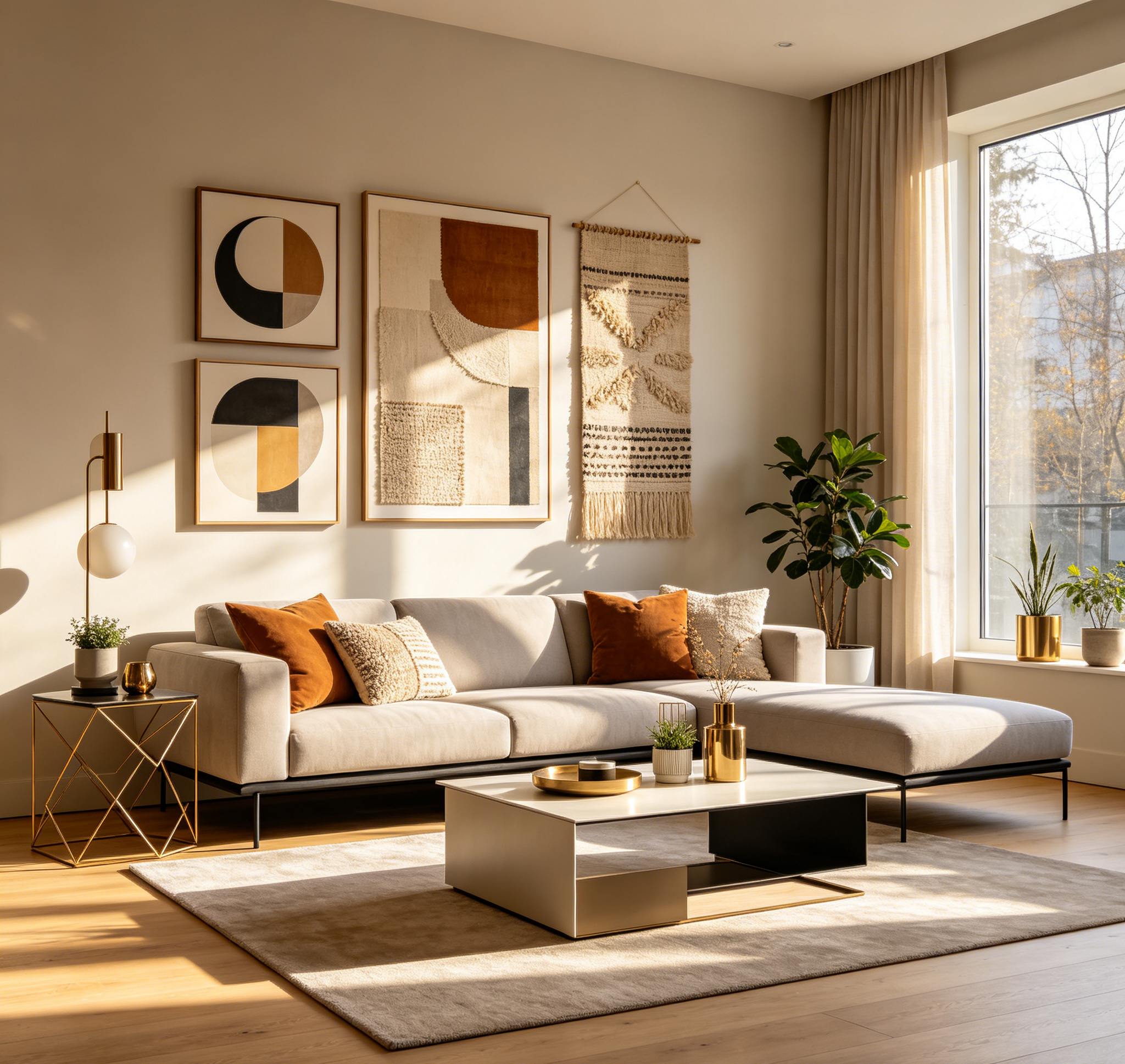 Contemporary Wall Accent Decor Set